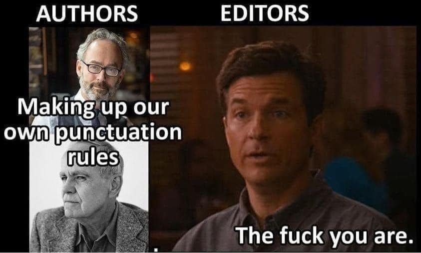 Shoutout to my awesome editor for removing about 39,379,373 of these combos from my work in 2022: ‘?!’