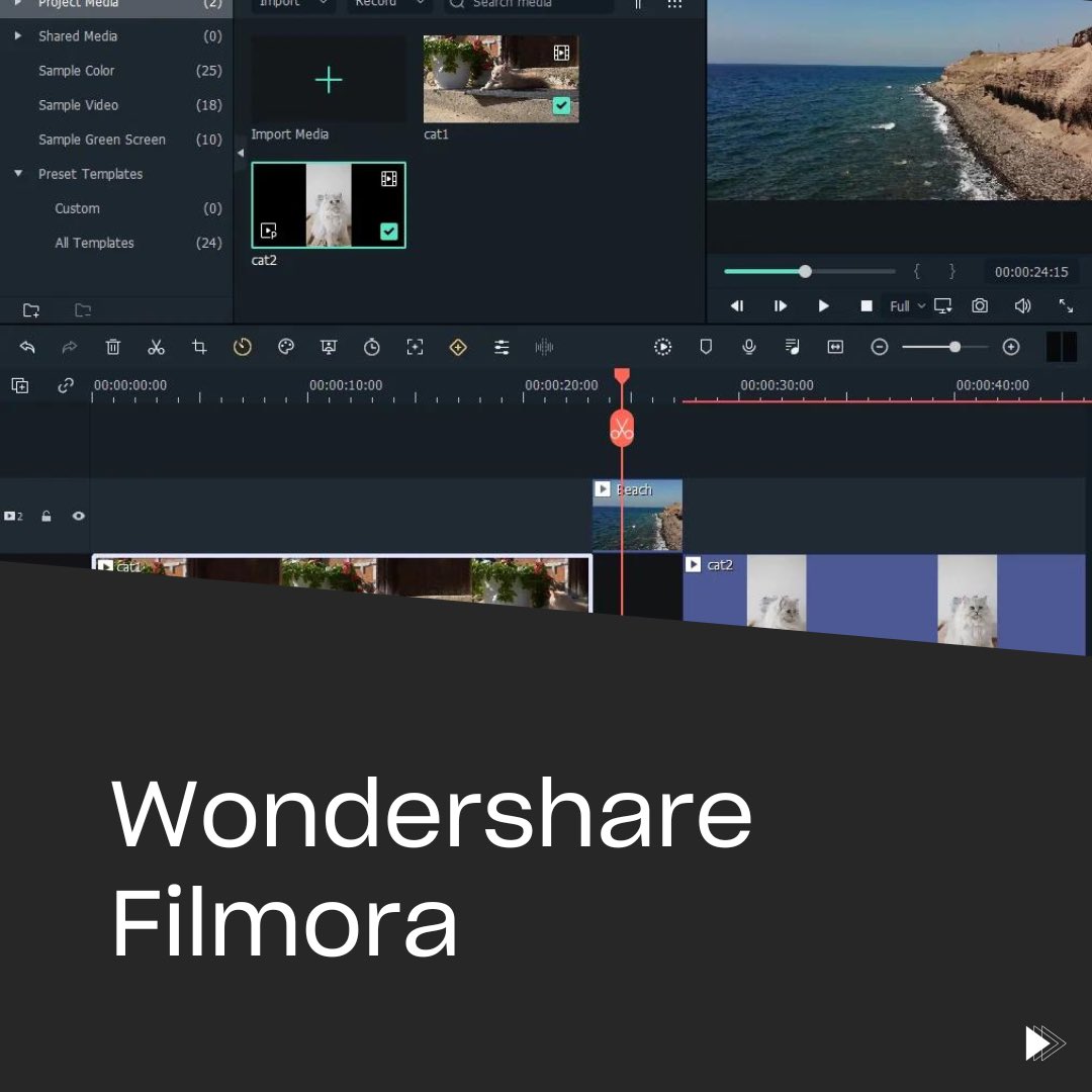 Lights, camera, software! These are our favorite video editing tools, each with their own superpower. 📸🎥🤳🏽

Whether you're a beginner, an advanced user, or somewhere in between, Splice, Premiere Pro, and Wondershare have got you covered.