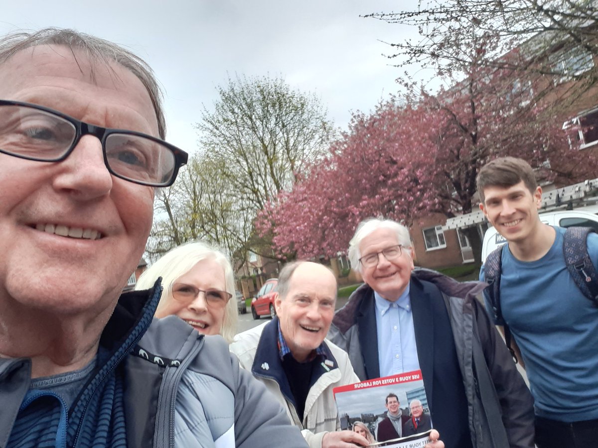 Superb evening campaigning in Priory Ward delivering Labour Election Address.