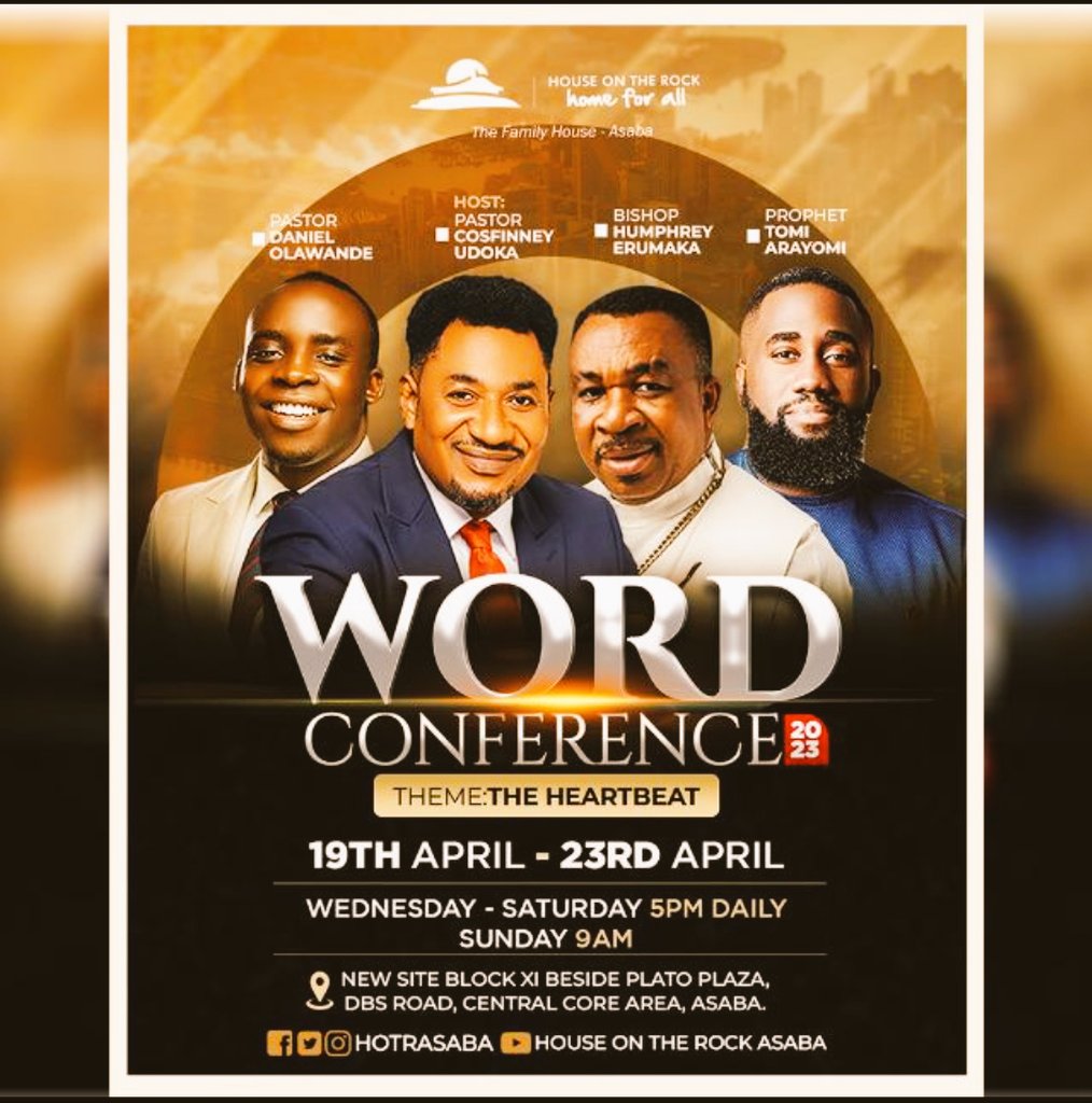 @easi4j @pdanielolawande #WordConference
#PastorDabielOlawande
#TheHeartBeat