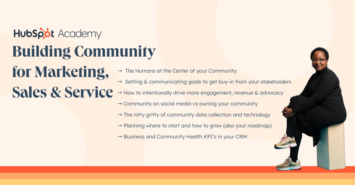 dantyre's tweet photo. HubSpot Academy is now offering a 6 week bootcamp that defines how to start, scale, and nurture an online community using HubSpot technology. The next cohort will begin May 4 and ending on June 8, 2023. #inbound #hubspot #sales #hubspotpartners #community
https://t.co/iDI0Z3Yjfy https://t.co/wIaQVvl332