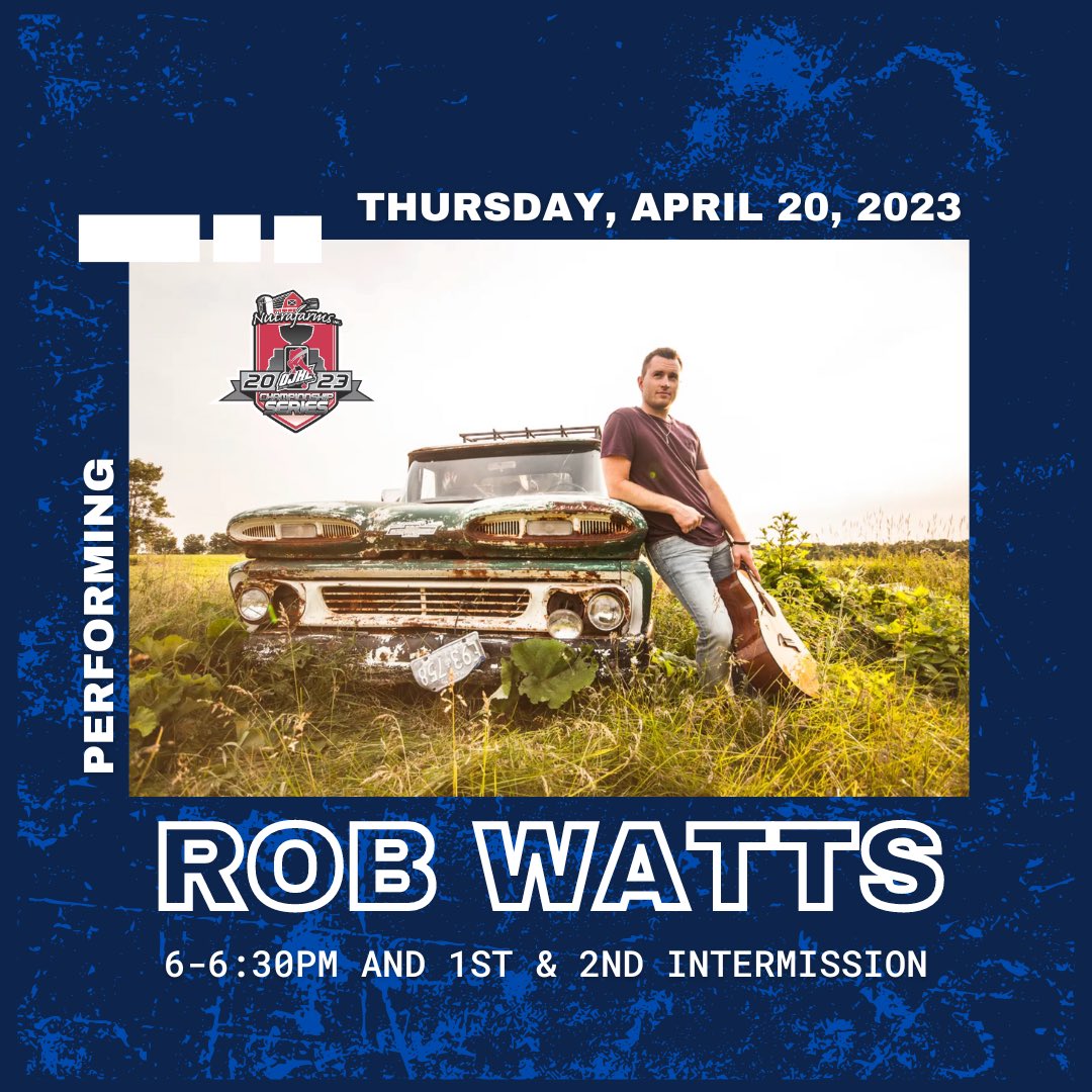 CwoodBluesJrA's tweet photo. Come to the game early Thursday to catch Rob Watts and band perform from 6-6:30, stay for warm ups and then grab your seat for game 1 action!!!
Rob Watts will also be playing at 1st and 2nd intermission.
.
.
.
#robwatts #intermissionperformance #collingwoodblues https://t.co/HrRoqtPuSk