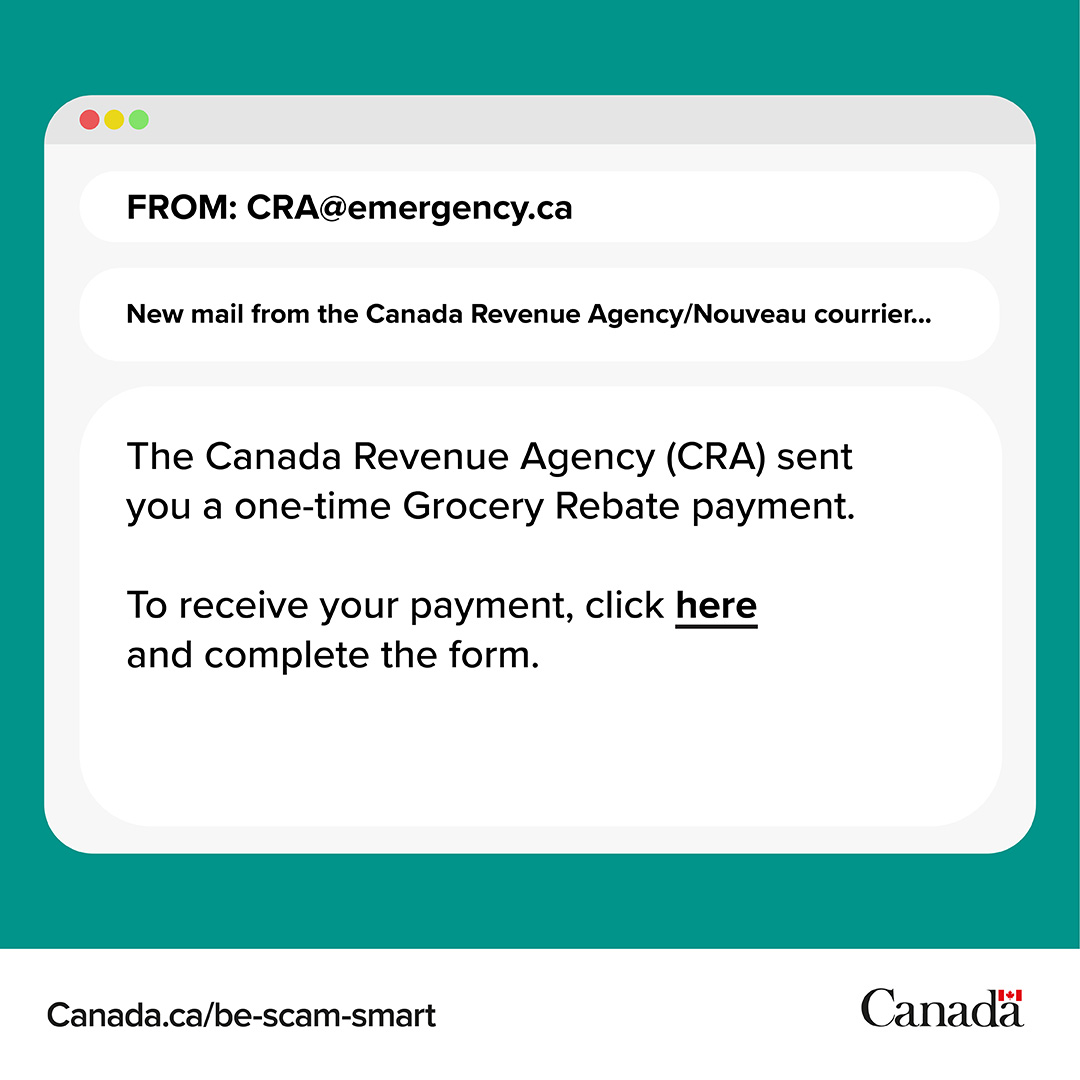 Canada Revenue Agency on Twitter "(1/2) Did you get an text or an