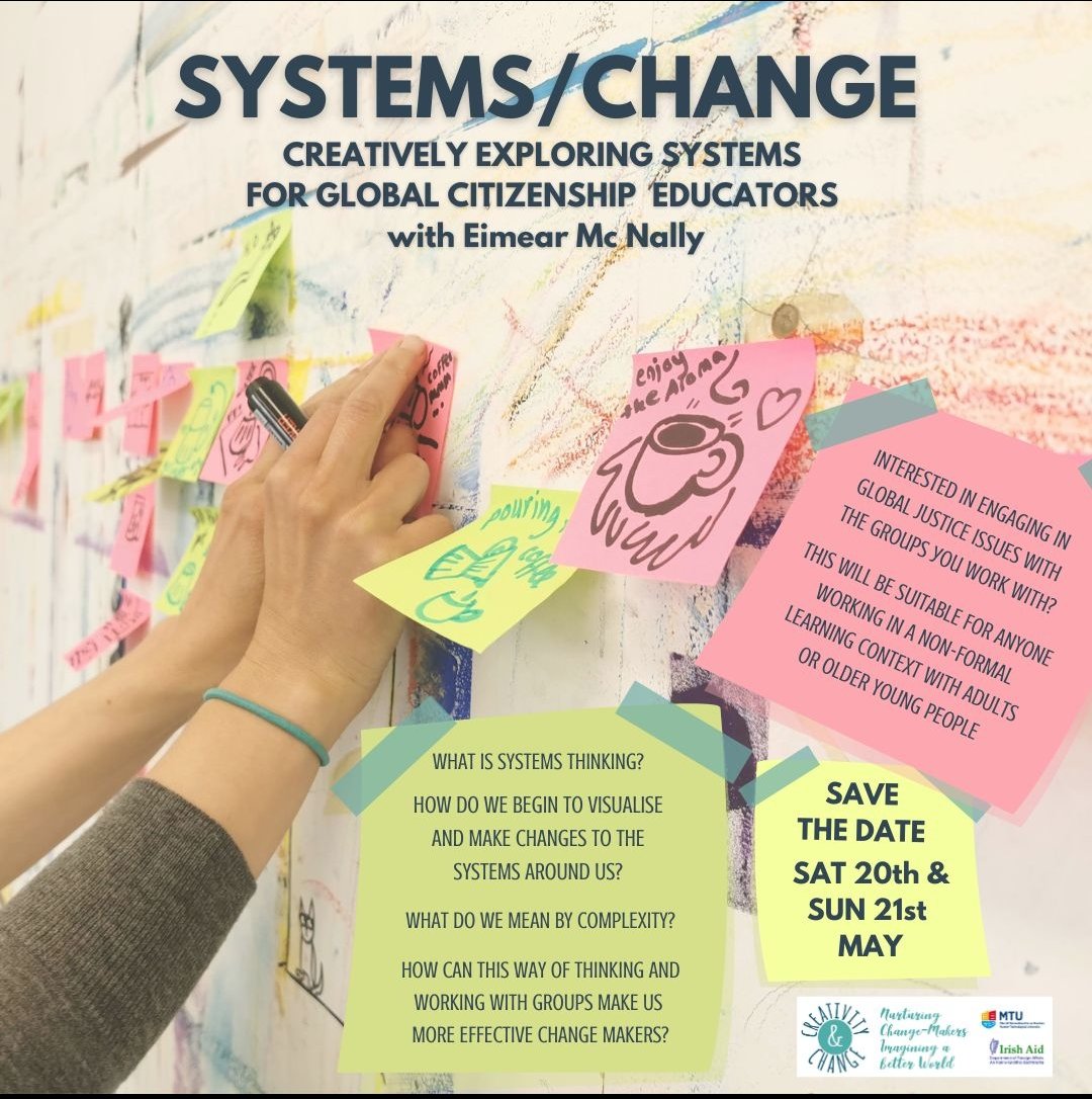 Creativity and Change (@headhandheart1) on Twitter photo ⚠️DEEP DIVE ALERT⚠️
Join <a href="/EimearMcNally/">Eimear McNally</a> for two days in May <a href="/MTU_Crawford/">MTU CRAWFORD</a>
Watch out for sign up info coming soon or DM to book a spot. €60 for the weekend, with some concessions available if needed.
#cork #creativityandchange #GCE #systemsthinking ⚠️DEEP DIVE ALERT⚠️
Join <a href="/EimearMcNally/">Eimear McNally</a> for two days in May <a href="/MTU_Crawford/">MTU CRAWFORD</a>
Watch out for sign up info coming soon or DM to book a spot. €60 for the weekend, with some concessions available if needed.
#cork #creativityandchange #GCE #systemsthinking