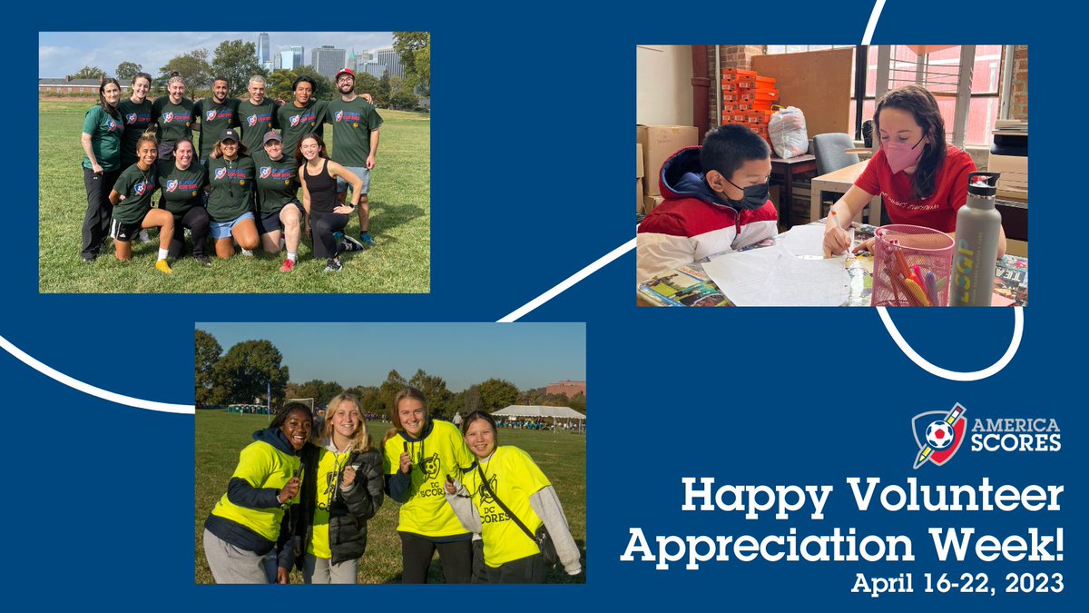 Happy #VolunteerAppreciationWeek from SCORES! We are so thankful to our volunteers who make everything we do for our poet-athletes possible! 🥰