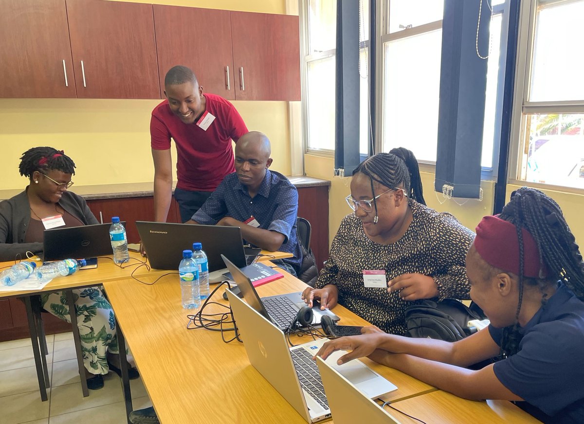 ResearchCcg's tweet photo. Day one of our Energy Modelling Platform training at the University of Namibia. This group are enhancing their skills with the OSeMOSYS tool. We're coaching on 5 separate tools this time. #energymodelling #climatecompatiblegrowth #Namibia https://t.co/8euwfk3T6n
