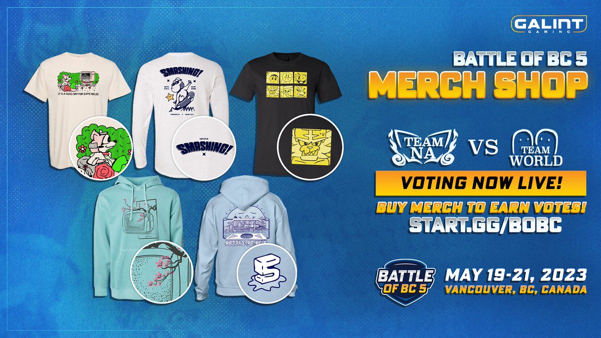 battleofbc's tweet image. NA vs The World voting is now LIVE!

Head to our compendium shop now for a breakdown of how voting works and to vote for which players you want to see in the crew battle!

$1 spent = $1 vote!

start.gg/bobc/shop