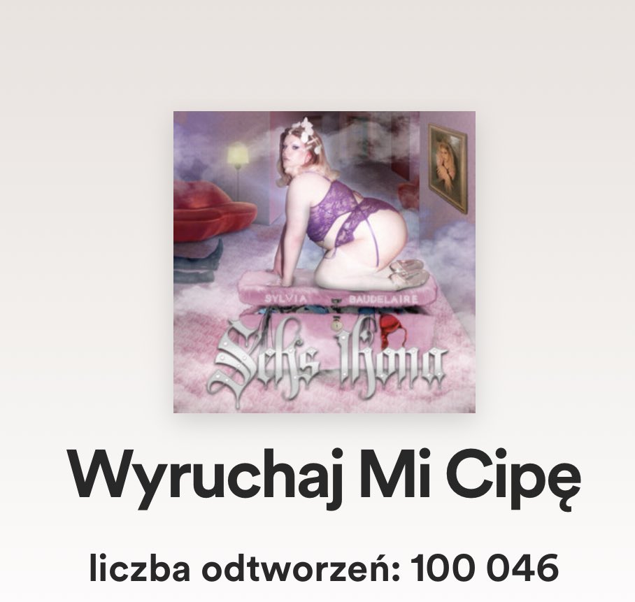 sylviabmusic's tweet image. Moje pierwsze 100k odtworzeń na @SpotifyPoland! 😍 Dziękuję za wsparcie i słuchanie mojej muzyki. 🥹Brak wytwórni, brak pomocy, sfinansowany w pełni przeze mnie i oczywiście #selfreleased! 🤘🏻@w84h8, zrobiliśmy to! ❤️
