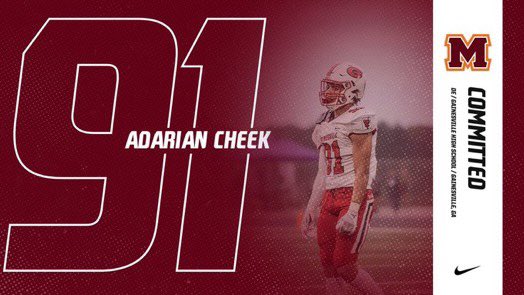 Adarian Cheek (@adarian91) on Twitter photo To God Be The Glory
110% Committed!! GO SCOTS
<a href="/CoachGCarswell/">Greg Carswell 👐🏿🏈👣</a> <a href="/JoshNiblett/">Josh Niblett</a> @TimCoxGolf <a href="/CoachLongHill/">Albert Long-Hill M.Ed</a> <a href="/QBCoachFox/">Ben Fox</a>
<a href="/MCScots/">Maryville College Athletics</a> <a href="/RecruitTheG/">Gainesville FB Recruiting</a>
@GainesvilleFB <a href="/CoachRNiblett/">Riley Niblett</a> <a href="/NEGARecruits/">Northeast Georgia Recruits</a> To God Be The Glory
110% Committed!! GO SCOTS
<a href="/CoachGCarswell/">Greg Carswell 👐🏿🏈👣</a> <a href="/JoshNiblett/">Josh Niblett</a> @TimCoxGolf <a href="/CoachLongHill/">Albert Long-Hill M.Ed</a> <a href="/QBCoachFox/">Ben Fox</a>
<a href="/MCScots/">Maryville College Athletics</a> <a href="/RecruitTheG/">Gainesville FB Recruiting</a>
@GainesvilleFB <a href="/CoachRNiblett/">Riley Niblett</a> <a href="/NEGARecruits/">Northeast Georgia Recruits</a>