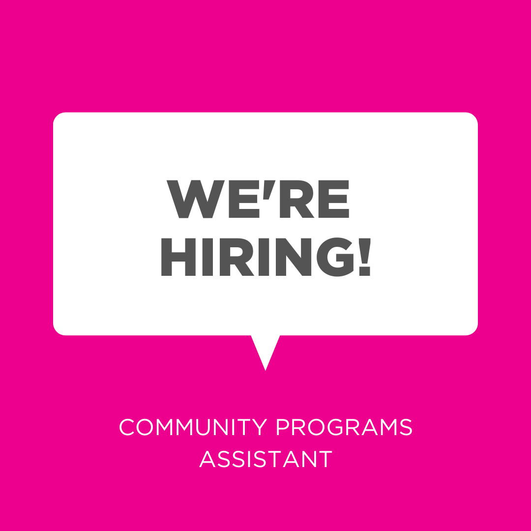 We're Hiring!
👉 Community Programs Assistant
Application deadline: April 30
More information here 👉 bit.ly/3mO7nim
