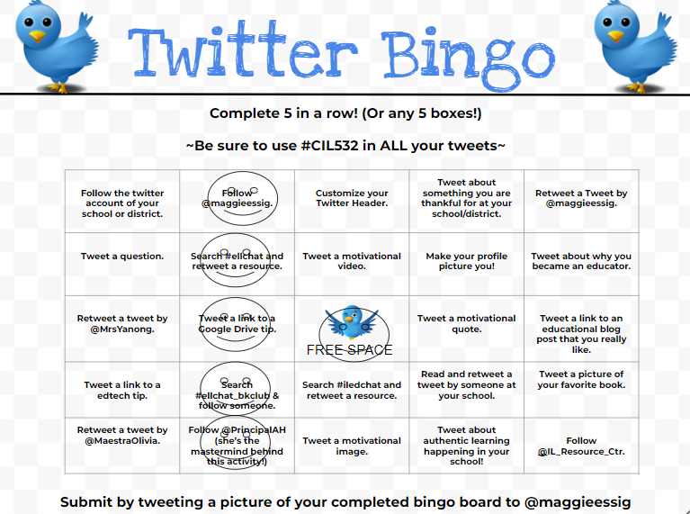 MissRothacker's tweet photo. B-I-N-G-O @maggieessig #cil532 https://t.co/bEbOkt8W10