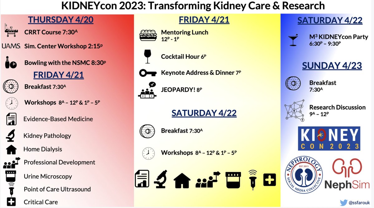 #KIDNEYcon starts Thursday: 7 workshops to choose from 👇🏽 kidneycon.org/ibili