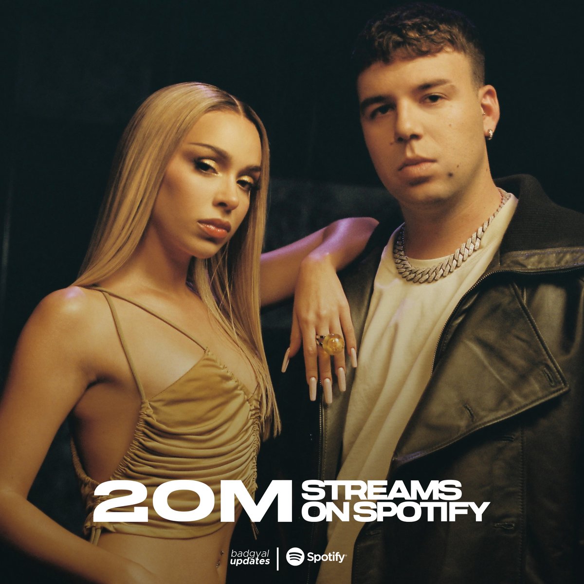 “Real G” de Bad Gyal y Quevedo ha superado los 20 MILLONES de streams en Spotify.