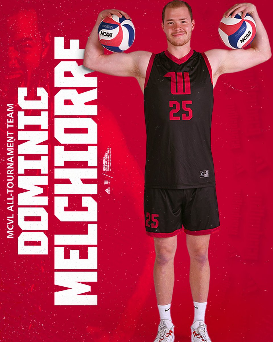 WittAthletics's tweet photo. Dominic Melchiorre was named to the MCVL All-Tournament Team! Melchiorre tallied seven kills, seven blocks, and 12.5 points in the tournament. #TigerUp https://t.co/u23OabgwWI