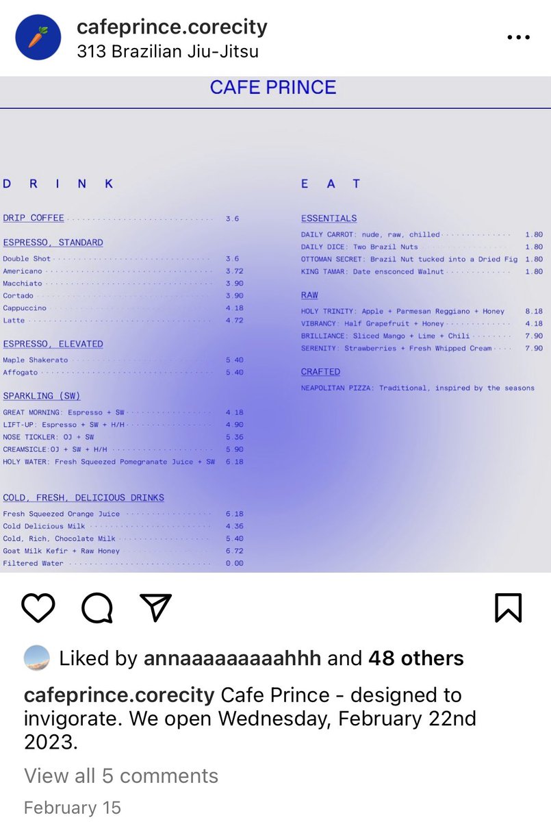 Detroit’s Cafe Prince is selling a raw carrot $1.80.