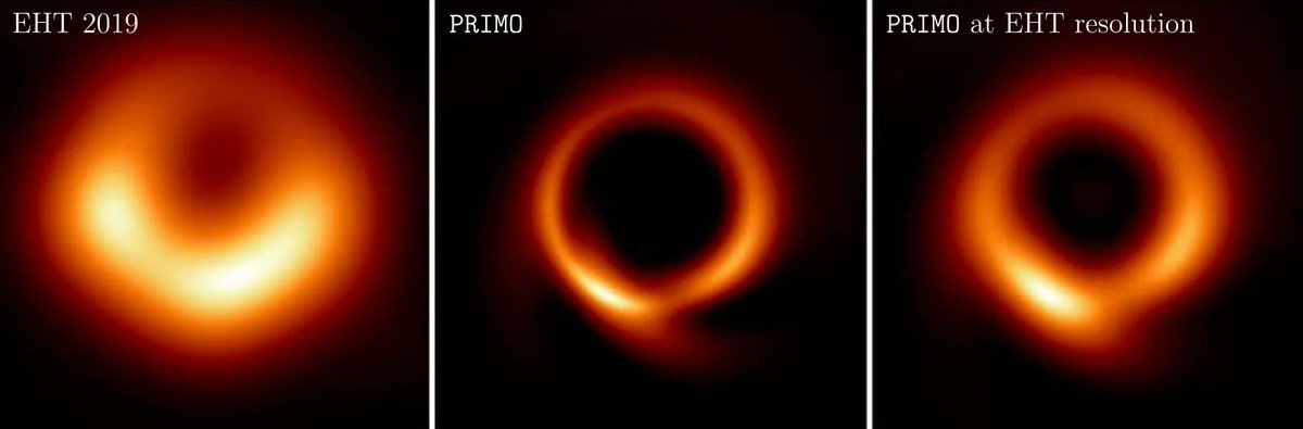 fcain's tweet photo. Artificial Intelligence Produces a Sharper Image of M87's Big Black Hole - https://t.co/ezzFacsiSV by @b0yle https://t.co/5jowXpVu0o