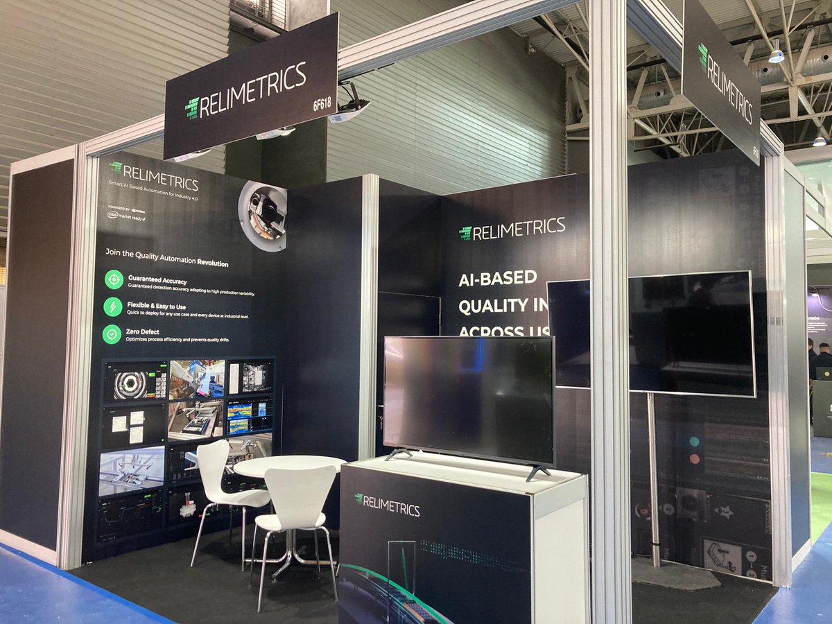 relimetrics's tweet photo. @relimetrics ready for ADVANCED #FACTORIES in Barcelona. Come visit us at booth F618 tomorrow to learn more about #AI powered #NDT inspections and #quality assurance #automation. #QA #ReliVision #AI #guaranteedaccuracy #visualinspections #nocode #xray #PAUT #infrared thermography https://t.co/7OUyGSO5CH