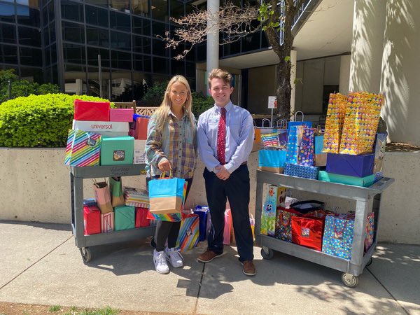 So proud of our National Honor Society Members for collecting stuffed animals, coloring books, socks and toys to make over 100 goody bags for the children at East TN Children’s Hospital. #aRaeOfHope