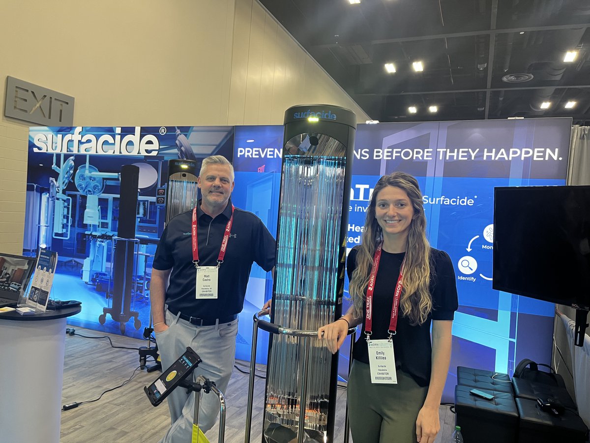 HPN_Online's tweet photo. We visited the @SurfacideUVC booth at #AORN2023 to learn more about their #UVC disinfection technology.
#surfacide
#uvcdisinfection
#uvi
#aorn2023 https://t.co/0FsCpmu2s1