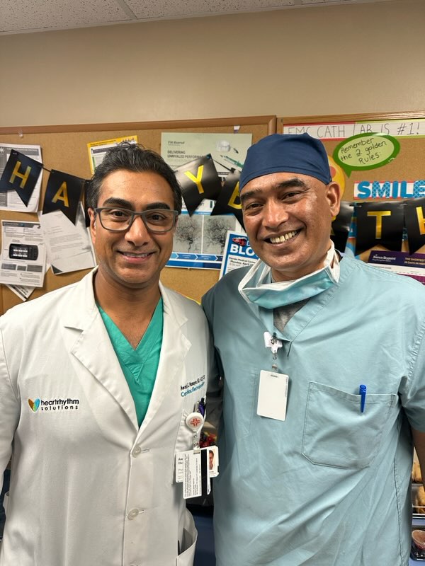 Sajan Kurian (@electsajan) on Twitter photo Happy Birthday Dr. Humayun <a href="/AkhHrs/">Awais Humayun, MD, FACC, FHRS</a> ... celebrating with FMC EP team Happy Birthday Dr. Humayun <a href="/AkhHrs/">Awais Humayun, MD, FACC, FHRS</a> ... celebrating with FMC EP team
