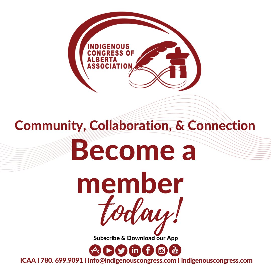 Would you like to learn more about our FREE membership?
Visit indigenouscongres.com to learn more now
#ICAA
#becomeamember
#subscribe
#connect
#collaborate
#community
#firstnations
#metis
#inuit
#alberta