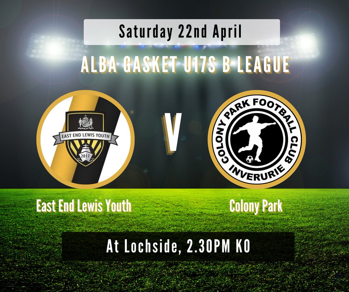 EastEndFCJuv's tweet photo. ππππ - πππππ¦π
π Saturday 22nd April
π Colony Park
π League
π Lochside
β° 2.30pm KO
All the best 2006s.
#EELY #adjfa #grassrootsfootball https://t.co/az1P5gfu03