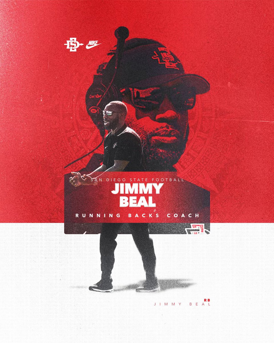 We are excited to add @KingJB01 to the staff to coach the running backs! Welcome to the Aztec family, Jimmy! bit.ly/3GQz2pE