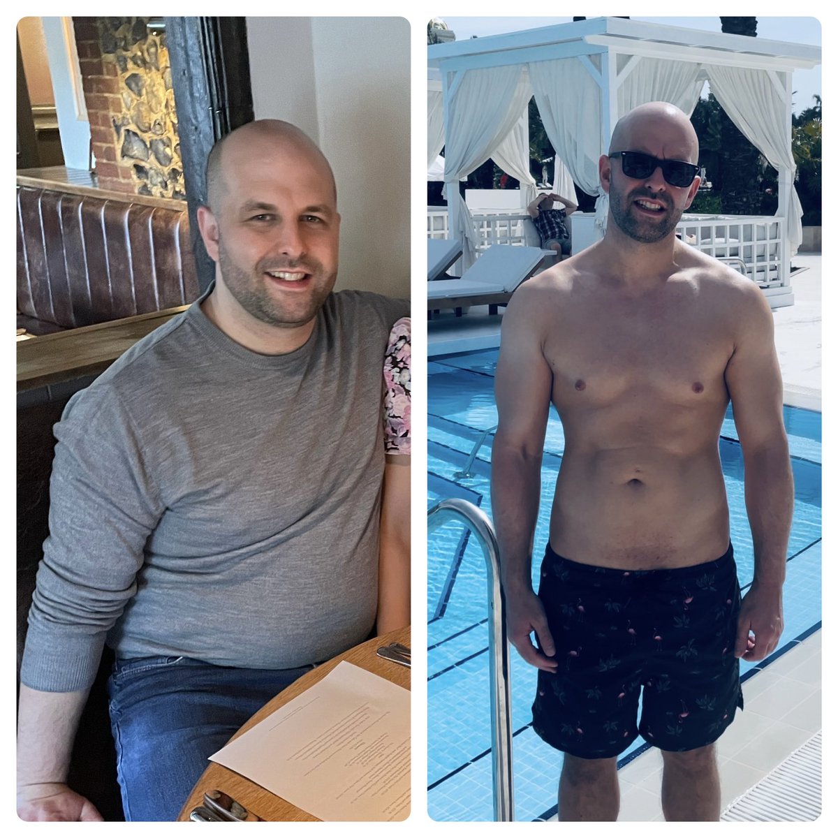 I know I posted something similar a while ago but its important to remember how far you have come. April2021 vs April 2023 focus on your goals! #fitness #weightloss