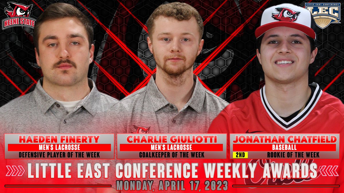 KeeneStateOwls's tweet photo. Three Owls Honored By @LittleEastConf 
https://t.co/6J7gzoVuUu https://t.co/JLlspcvZx6