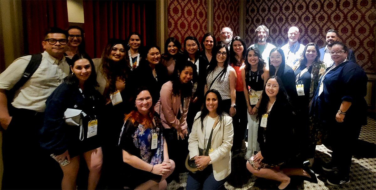 Great to see all these happy #ggse faces at the UC Schools and Departments of Education Reception at AERA last Friday night. #AERA2023