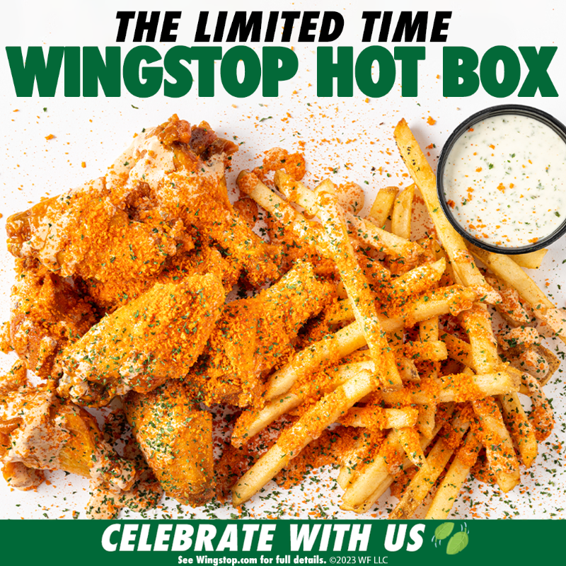 wingstop's tweet photo. Spicy. Cheesy. Herby. Delicious. The Wingstop Hot Box is only available this 4/20 weekend, so you better hurry.