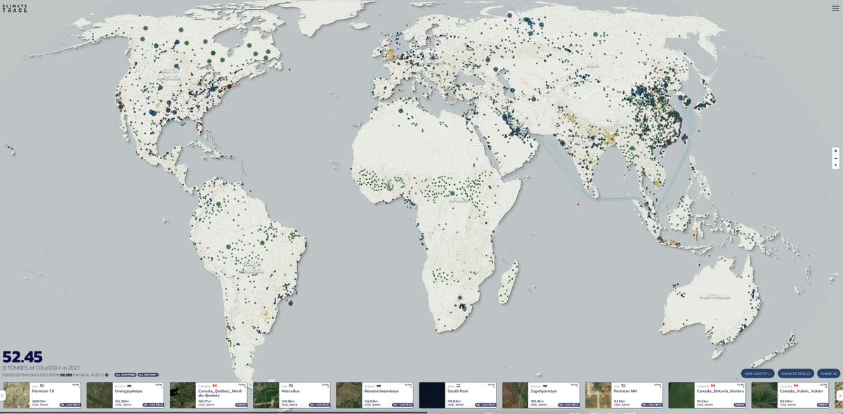 Mapbox's tweet photo. What would a visualization of all greenhouse gas emissions, from the global to local level of individual factories and farms, look like? 👀
@ClimateTRACE has mapped it - see how: https://t.co/zYEP96CyNC
#dataviz #DataScience #climatedatacenter #ClimateAction https://t.co/nfN9Yxi72q