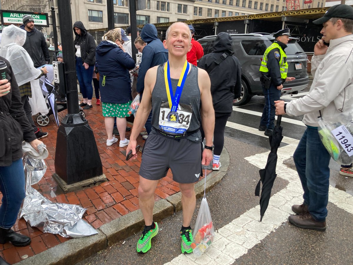 huffakingit's tweet photo. Some runners cross the finish already thinking about the next Boston marathon. Stuart Laughlin, 56, of King of Prussia, missed qualifying again by about 25 seconds, he said. But he'll be back — "I'm going to do another marathon," he said. "I'll qualify within a couple of months." https://t.co/Gtn1MVbg7I