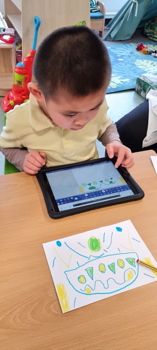 firsprimarysale's tweet image. #Y1Apple Today we designed a composition of shapes and lines. We then used a paint app to bring our compositions to life...digitally. It took lots of #Resilience but we think they turned out great! #FirsArt