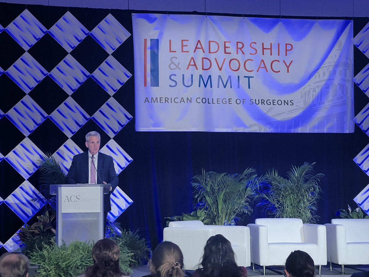 Appreciate <a href="/SpeakerMcCarthy/">Kevin McCarthy</a> for sharing a representatives perspective on the issues we face daily. His presence shows the power <a href="/AmCollSurgeons/">American College of Surgeons</a> has and how our opinions truly matter! #ACSLAS23