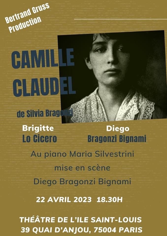 Camille Claudel 
Prochaine date : le 22 avril à 18h30 théâtre de l’île Saint Louis #Paris 
#monologue #actrice #theatre