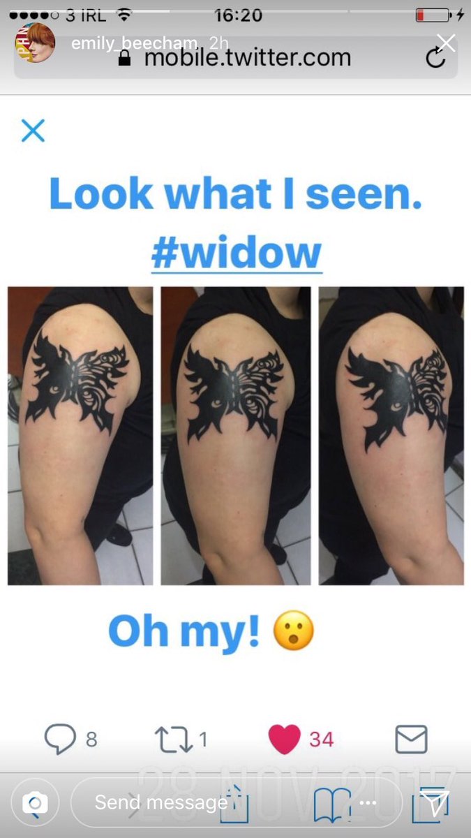highspeedmerge's tweet photo. I don't know that anything can top Emily Beecham - during the height of #IntoTheBadlands - seeing my butterfly tattoo for the Widow and posting it about it on her IG story. ❤️🦋⚔️
#TeamWidow and an Emily Beecham fan forever. https://t.co/tsr5zs66Pl