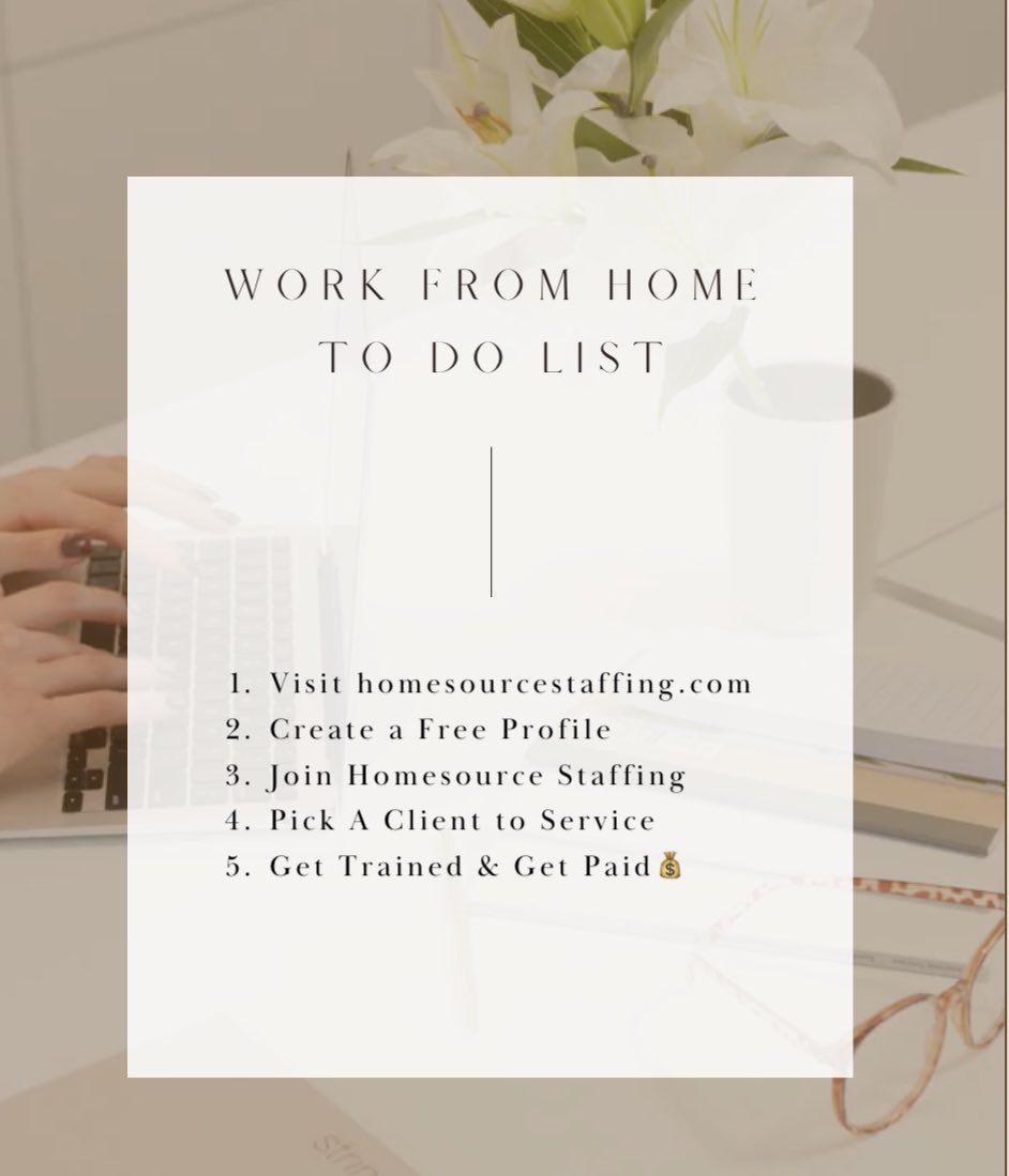 💫Work From Home Customer Service✨ No Interview Required 💻
youtube.com/shorts/DQnjxdj…?

Visit homesourcestaffing.com/contact

#workfromhome #customerservice    #extramoney #workingmom #arisevirtualsolutions #workfromhomemom #workfromhomelife #workfromhomejobs #ariseworkfromhome