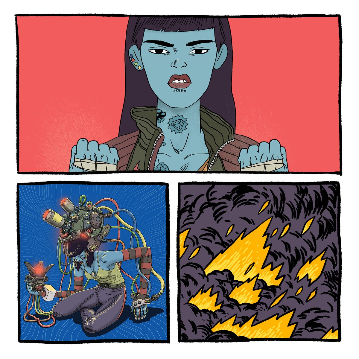 Over the next few weeks, we'll start sharing details about the next PVNKS collection... 

The easiest way to participate? Burning "Fluctuation Overload Comics" 🔥🔥🔥 

🧵