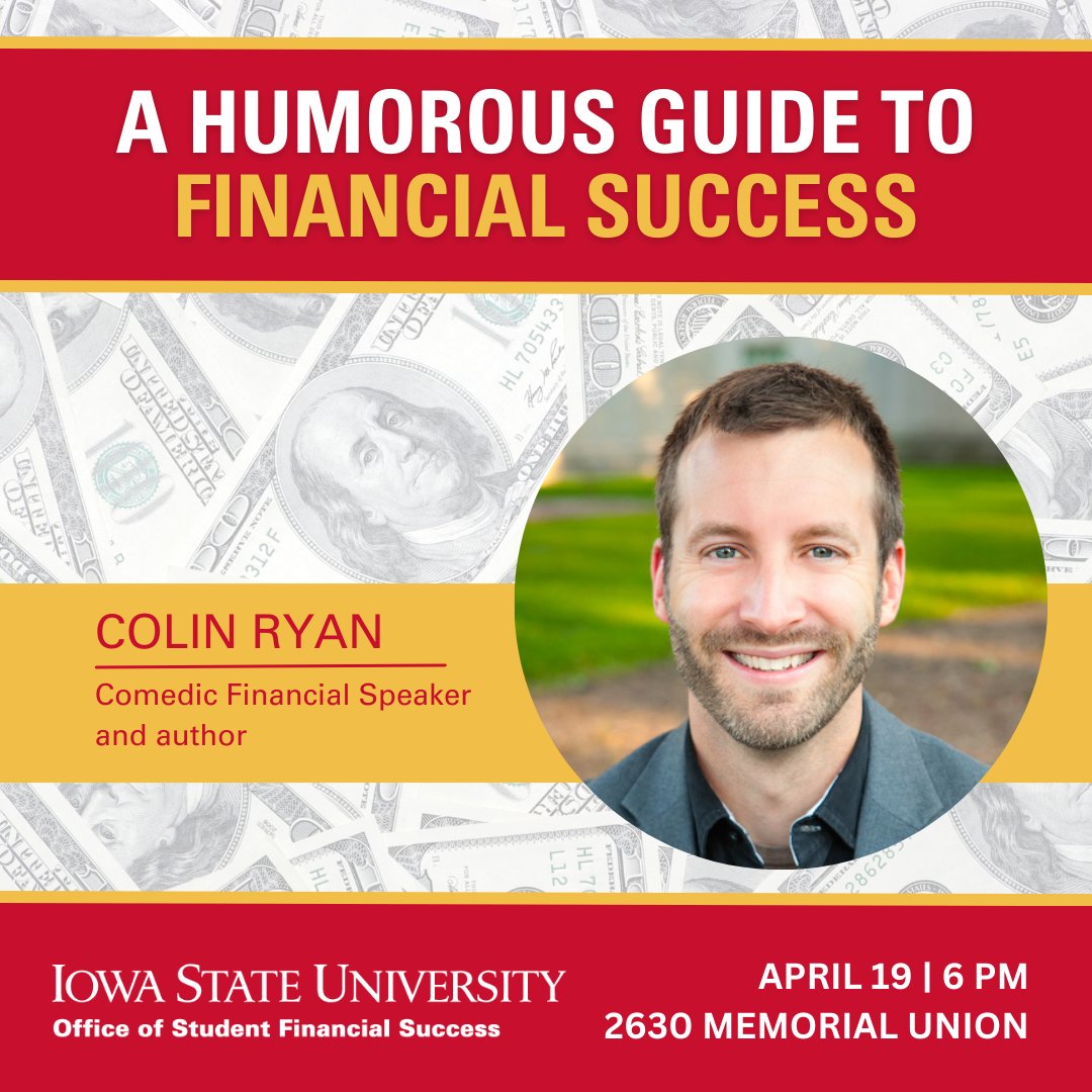 NoFearFinanceIA's tweet photo. Colin Ryan is an award-winning comedic financial speaker, author, and educator with the background of a professional comedian and storyteller.

Join us Wednesday at 6 PM to learn about the the keys to financial success and helping leaders become unforgettable communicators. https://t.co/y2KQlkOBlw