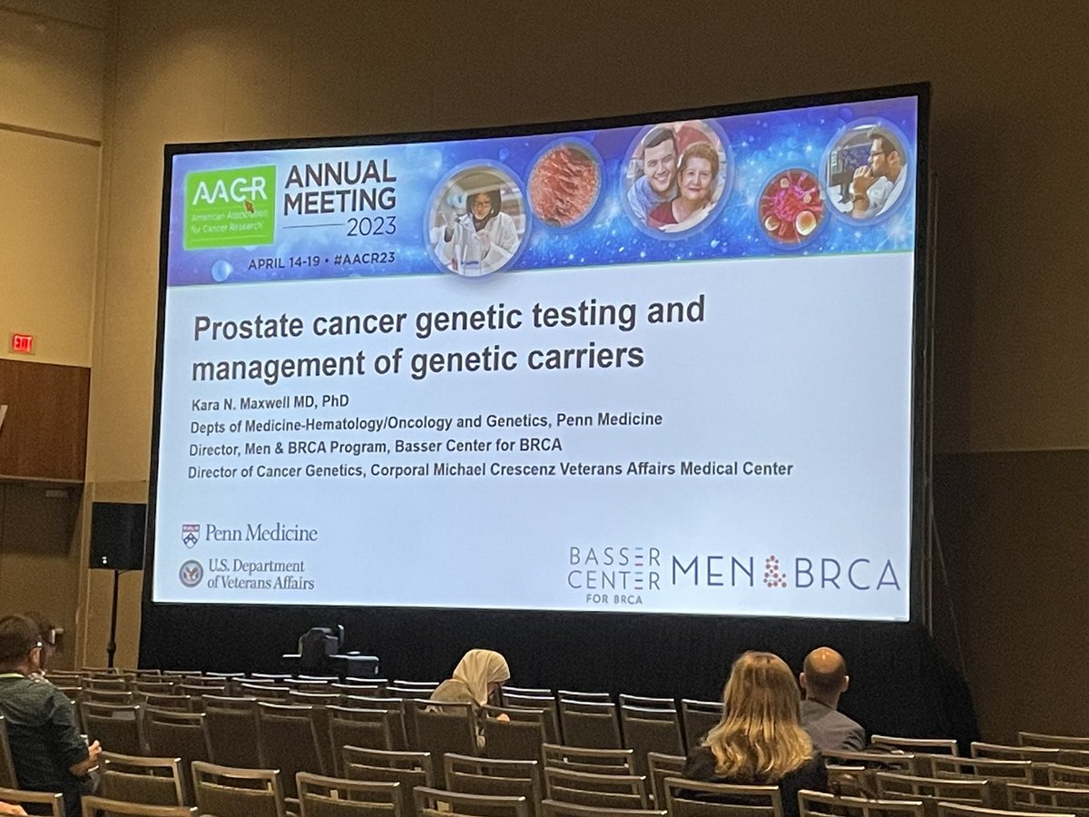 Men & BRCA Program Director Kara Maxwell, MD, PhD discusses advancements in #prostatecancer at #AACR2023. Our Men & BRCA program was built to propel research and education focusing on men with BRCA mutations. @PennMDForum @AACR @KMaxwellLab Learn more: basser.org/brca/brca-men