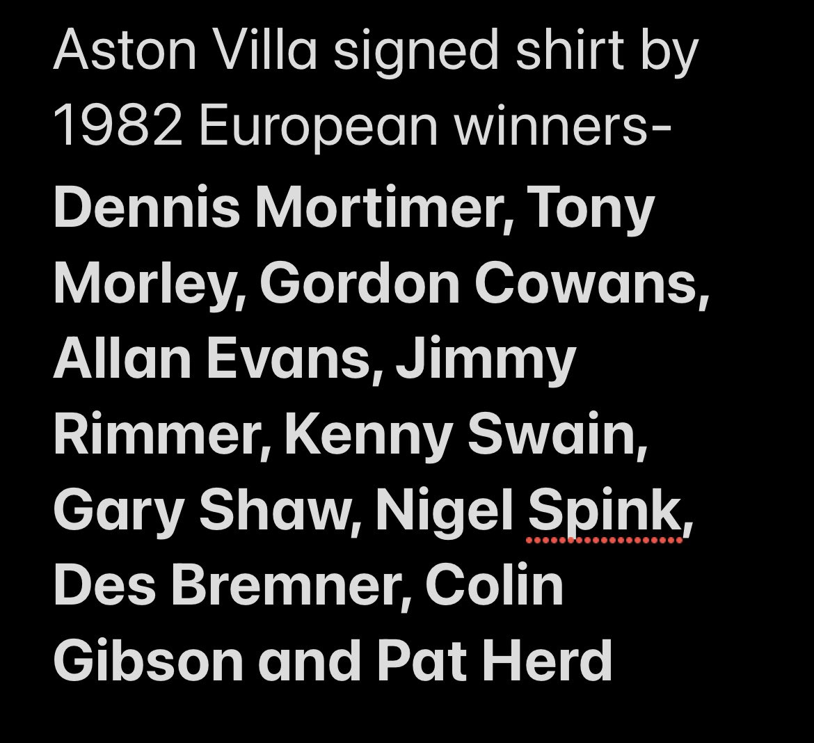 Aston Villa friends 👇🏻 
auctioning this framed Aston Villa shirt signed by 11 of the players who won the 1982 European Cup

Current Bid- £200 

If anyone would like to bid simply comment or DM me. 
Auction close 22.04.24
#AVFC #AstonVilla #AstonVillafc #villafamily #utvlife #UTV