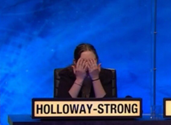 Holloway-Strong is absolute box office. What a joy to see. #UniversityChallenge