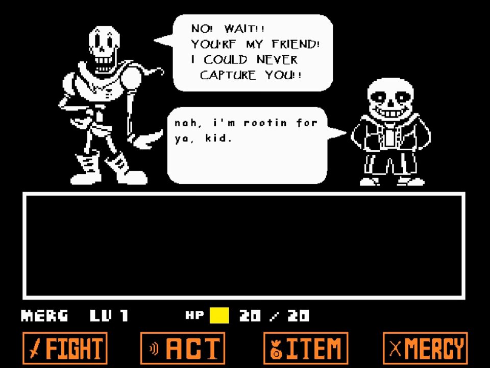 Undertale Comic Sans Battle