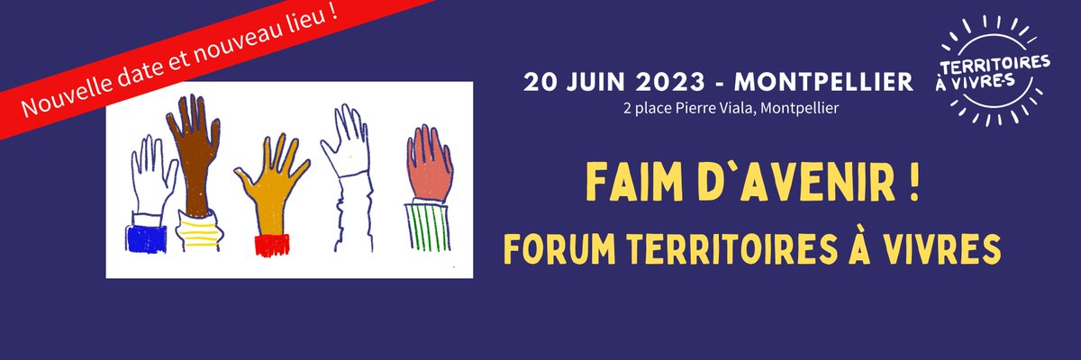 TerriAVivreS's tweet photo. Nouvelle date et nouveau lieu pour notre événement national ! Infos à venir sur https://t.co/vmjrE0Mgy7 Réservez votre date!
#alimentation #ess #emancipation #agriculture #solidarite https://t.co/90Bs70WQyF