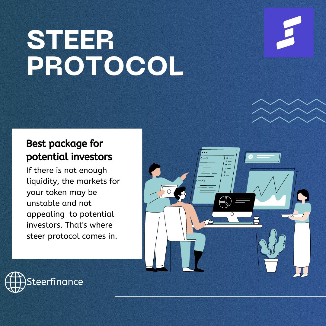 isaiahefes's tweet image. The #Steerprotocol steps in to assist in the event if the marketplaces for your token are unstable, unattractive to potential investors, or lack liquidity. 

@steerprotocol #steer #web3