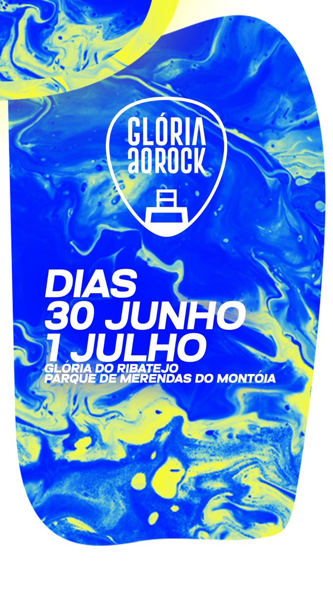GloriaAoRock's tweet photo. 🚨O Festival Glória ao Rock 2023 está de volta 🚨

Nos dias 30 de junho e 1 de julho regressamos para mais uma edição no Parque de Merendas do Montóia, em Glória do Ribatejo

Durante as próximas semanas iremos partilhar os artistas que irão estar presentes🔥😎 

Fiquem atentos 👀 https://t.co/Voo97XezKz