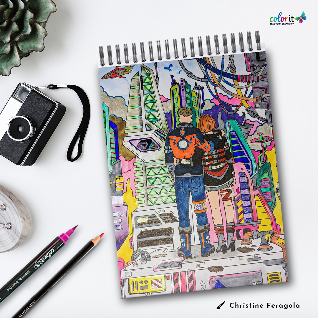 coloritcom's tweet photo. It's love and technology from this page of #ColorItDreamland. From fantasy lands to magical animals and futuristic cities, Dreamland is THAT coloring book full of surprises π€©
Enter the world of infinite possibilities now π
https://t.co/wqFIR1awFi
#freeyourcreativity https://t.co/4QcI4KwzZ5