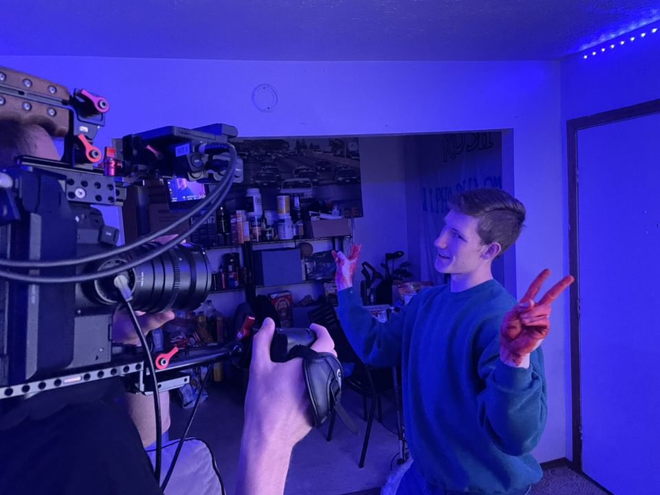 FVSPurdue's tweet photo. Check out these behind-the-scenes pictures from #fvsboiler Wesley Dynlacht's upcoming short film "Bicycle Day!" You can see "Bicycle Day" and other short films at the 17th annual Film and Video Studies Film Showcase on April 27 at GQT Wabash Landing 9! The showcase starts at 7pm. https://t.co/mDKWOXwx2Z