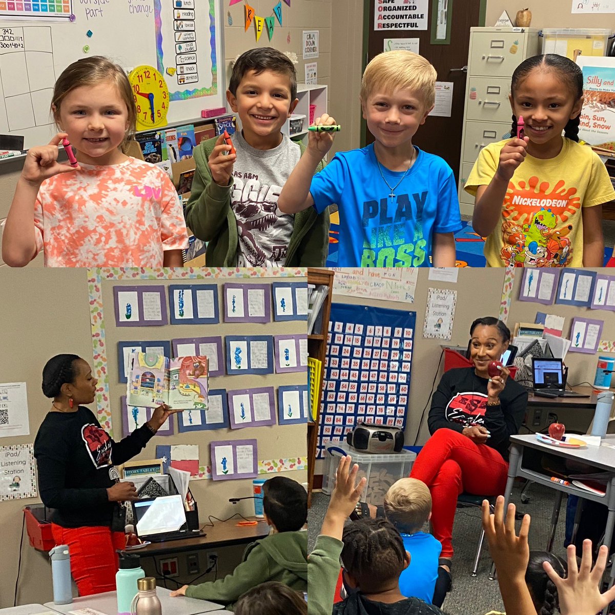 Thank you Mrs. Lilly for teaching us about Social Awareness. We are going to color the world with kindness 
🌍 ❤️🧡💛💚💙💜🌍 
#we❤️ourcounselor #kindnesscounts <a href="/HumbleISD_ESE/">Eagle Springs Elem</a>